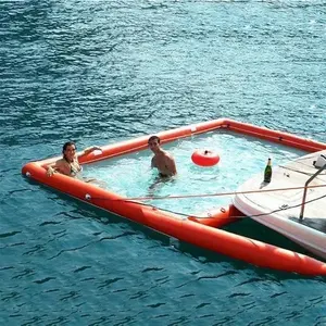 नौका के लिए शुद्ध Foldable Inflatable समुद्र पूल के साथ Inflatable अस्थायी पूल जेलीफ़िश तैराकी