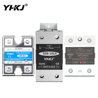 Relais statique monophasé YHKJ Source Huang Technology LA AC SSR-40A, régulateur de tension à faible courant
