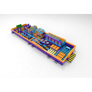 WINWAY Maison de rebond gonflable personnalisée OEM avec kit de réparation de souffleur Sac de transport Garantie de 3 ans EASY SETUP 0.55mm Mesh PVC - Product Image 2