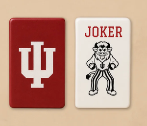 Indiana University <b>Plastic</b> Mahjong <b>Tiles</b>-Casino Standard Durable - Product Image 1