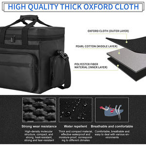 Sac de transport personnalisé pour disques vinyles de voyage de 7/10/12 pouces étui pour CD de stockage d'albums vinyles peut contenir jusqu'à 60 disques vinyles sac - Product Image 2