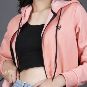 Sudadera con Cremallera para Mujer, Estilo Nuevo, Fabricación Profesional, Diseño Frontal Invernal, Mangas Largas, Transpirable, Casual, Personalizable, Precios Económicos - Product Image 4