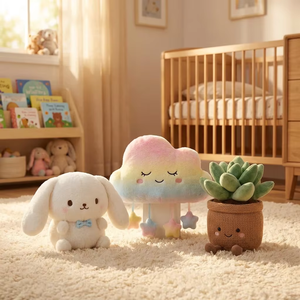 Vaso Fioriera Personalizzabile a Forma di Nuvola Arcobaleno Cinnamoroll con Statuetta, Decorazione da Scrivania in Tonalità Pastello per una Casa Fresca e Accogliente - Product Image 1