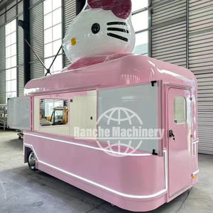 Chariot à hot-dog mobile avec gril en acier inoxydable et friteuse pour snack et crème glacée à l'extérieur - Product Image 1