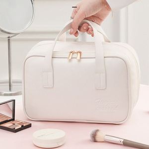 New Design Portable Toiletry Handbag Waterproof <b>Travel</b> Cosmetics Pouch Zipper Multi-compartment Makeup <b>Organizer</b> <b>Bag</b> - Product Image 4