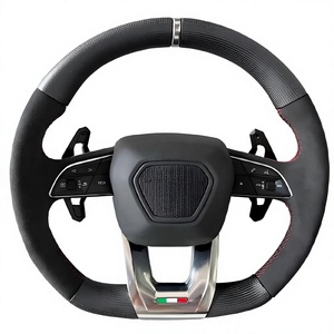 Volante Deportivo Personalizado de Alta Calidad para Lamborghini URUS HURACAN LP640 LP650 LP670, Estilo Deportivo, Color Negro - Product Image 5