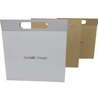 2025 HUAMEI Design imprimé Logo carton rigide blanc pliable boîte de papier cadeau échantillon magnétique de luxe boîte-cadeau avec poignée