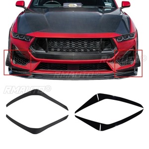 Xe Phía Trước Bên Bumper Lip Khuếch Tán Spoiler Bóng Màu Đen Sửa Đổi Phần Cho Ford <span class=keywords><strong>Mustang</strong></span> Ecoboost <span class=keywords><strong>GT</strong></span> 2024 Phụ Kiện Xe Hơi - Product Image 1