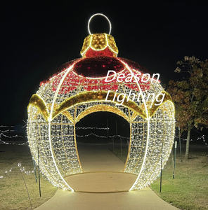 Diseño personalizado 2024 <span class=keywords><strong>Gigante</strong></span> al aire libre Navidad motivo LED iluminación 3D Navidad LED grandes bolas Navidad Parque <span class=keywords><strong>esfera</strong></span> luces - Product Image 5