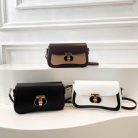Collection 2026 : Sac bandoulière minimaliste pour femme, fermeture à loquet tendance, polyvalent toutes saisons