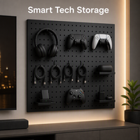 Support d'affichage modulaire en métal DIY, idéal pour le rangement et l'organisation dans les ateliers d'artisanat et les studios d'art, avec kit d'accessoires