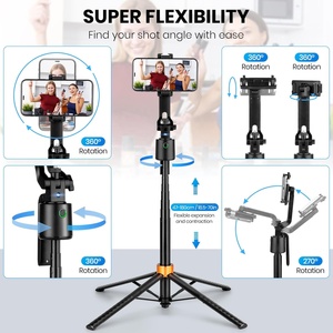 Trípode <span class=keywords><strong>con</strong></span> Seguimiento Facial por IA de 180 cm, Trípode para Cámara PTZ, Portátil, Plegable, <span class=keywords><strong>con</strong></span> <span class=keywords><strong>Control</strong></span> <span class=keywords><strong>Remoto</strong></span> Inalámbrico, Palo <span class=keywords><strong>Selfie</strong></span> <span class=keywords><strong>con</strong></span> Seguimiento Facial Automático para Teléfono - Product Image 2