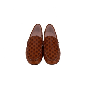 Choozii – mocassins en cuir gaufré marron pour <span class=keywords><strong>femme</strong></span>, chaussures à enfiler, nouveau Design - Product Image 4