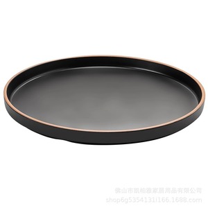 <b>Melamine</b> Western-style dinner <b>plate</b>, popular tableware storage, round steak <b>plate</b>, commercial flat <b>plate</b>, restaurant cold dish, - Product Image 5