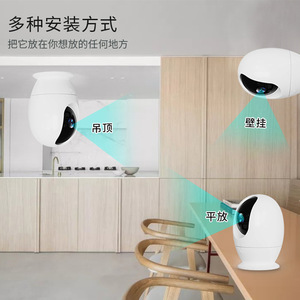 กล้องเฝ้าระวังแบบพาโนรามา 360 องศา 4MP WiFi อินฟราเรดมองเห็นในเวลากลางคืน กล้องรักษาความปลอดภัยอัจฉริยะสำหรับบ้าน พร้อมระบบอินเตอร์คอมด้วยเสียงและคลาวด์ - Product Image 1