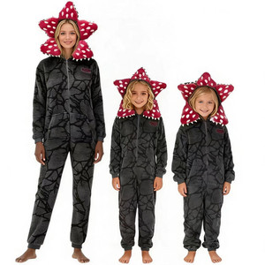 Pijama Unisex de Forro Polar Coral para Halloween Invierno 2025, Disfraz de Cosplay de <span class=keywords><strong>Stranger</strong></span> <span class=keywords><strong>Things</strong></span> 4, Mono de Flor Asesina - Product Image 4