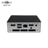 EGLOBAL 1 x DDR3-2133, admite un máximo de 8 GB. Mini PC con 2HD, 4USB, Intel Core I3-8109U, 2 Núcleos, 4 Subprocesos, 3.6GHz, el Mejor Ventilador