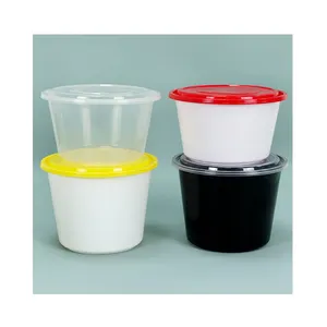 Manufactory Direct 1250ml 1500ml 1750ml 2000ml For Refrigerator Salad Vegan ODM Food Container Disposable Plastic