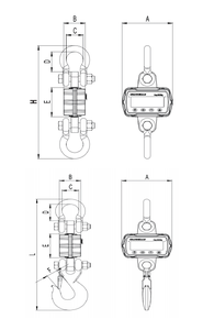 Balance suspendue électronique industrielle portable robuste OCS-V Series 5t 10t pour grue à crochet – Balances OCS-V EL - Product Image 4