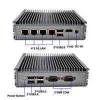 Intel J4125 Güvenlik Duvarı Cihazı 4x2.5GbE I226-V Fansız Yazılım Tabanlı Yönlendirici AES-NI DDR4 OPNsense PfSense OpenWrt Küçük Ofisler için VPN