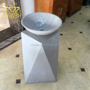 Lavabo de Pedestal de mármol <span class=keywords><strong>antiguo</strong></span> Fregadero de lavado a mano con fregadero de champú de <span class=keywords><strong>piedra</strong></span> artificial de cerámica pulida Fregaderos de Pedestal - Product Image 6