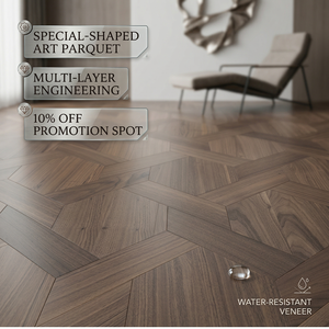 <span class=keywords><strong>Parquet</strong></span> en chêne blanc massif, résistant à l'usure, avec système de pose Click, finition brossée, pour villas de luxe modernes, sélection de qualité supérieure, approvisionnement en gros sur mesure - Product Image 1