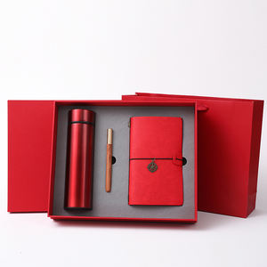 Cahier d'agenda en cuir au design <span class=keywords><strong>roman</strong></span> personnalisable avec boîte et stylo tasse sous vide pour réunion/femmes/hommes coffret cadeau de luxe - Product Image 2