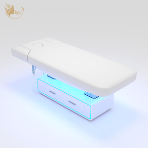 Tempat Tidur Pijat Elektrik 4 <span class=keywords><strong>Motor</strong></span> dengan Laci Dasar LED dan Fungsi Miring Perabot Salon - Product Image 5