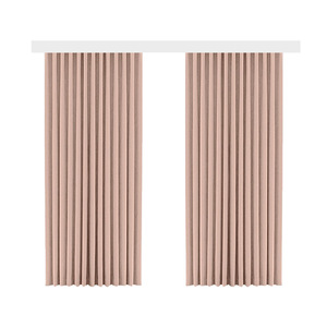 Cortinas florales en relieve doradas simples modernas, opacas completas personalizadas para sala de estar, dormitorio, Shaoxing, algodón y lino - Product Image 5