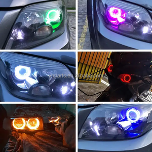APP Control RGB Angel Eyes Halo Rings Connexions sans fil COB LED <span class=keywords><strong>Phare</strong></span> de voiture et de moto - Product Image 6