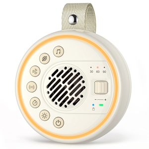 Macchina del rumore bianco Bluetooth con altoparlante per il sonno, luce notturna rilassante, audio con 22 canzoni, BT 5.3 TWS - Product Image 4