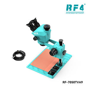 RF4-Microscopio estéreo trinocular con zoom <span class=keywords><strong>para</strong></span> reparación de teléfonos móviles, <span class=keywords><strong>base</strong></span> grande a prueba de polvo, 7-50X, <span class=keywords><strong>para</strong></span> entrenamiento - Product Image 3