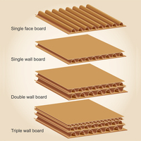 Boîte de protection d'angle en papier kraft profondément personnalisée, carton d'expédition ondulé en pâte recyclée antichoc pour la logistique en gros