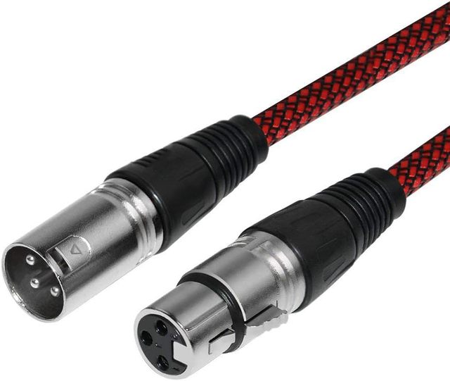 Professional High Quality 3-Pin XLR Male-Female Balanced Audio Cable for Microphone Home Theater Braid Shielding PVC Jacket