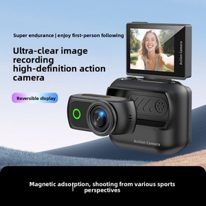 Outdoor Riding Detachable Magnetic Neck Hanging WiFi Recording <b>Mini</b> <b>Camera</b> 2.0-inch Screen Thumb Panoramic Sports Detachable - Product Image 2