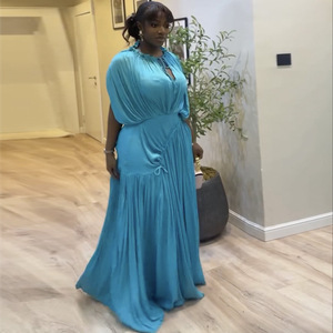 sachin and babi light blue dress Strapless Chiffon Ruffle Prom Dresses with Slit Lace Applique Formal D –  vigocouture main image 0