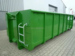 Grande capacità accatastabile gancio sollevatore di riciclaggio Roll off cassonetti camion rottami contenitori per il trattamento dei rifiuti macchinari di trasporto