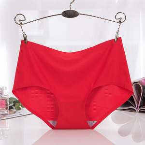 Женское сексуальное нижнее белье из ледяного шелка, шорты до середины талии, дышащее тонкое хлопковое антибактериальное нижнее белье - Product Image 4