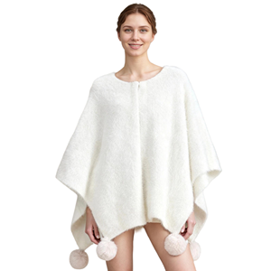 Chaqueta Cárdigan con Capucha de Piel Sintética para Mujer, Elegante Chal sin Mangas con Cuello de Peluche, Capa Elegante para Bodas y Fiestas - Product Image 4