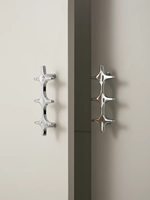 Offre Spéciale : Poignées et Boutons de Meuble en Laiton Massif Original, Poignées de Placard Modernes Chromées, Poignée d'Armoire en Forme d'Étoile