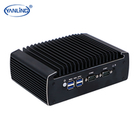 Mini PC Fanless à Prix Usine pour l'Automatisation et le Secteur Médical, avec Processeur Intel I5-4200U, 2 Ports COM RS232 RS485, 6 Ports USB, Audio Frontal, Mini PCIe et MSATA