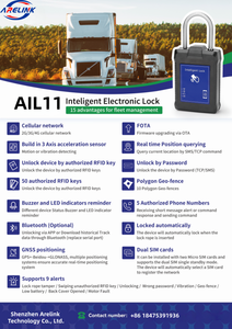 Lucchetto di Sicurezza Antifurto per Container con Controllo Remoto 2G LTE RFID, Tracciamento GPS e Sistema di Allarme Antimanomissione - Product Image 6