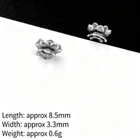Perles de support de fleurs rétro DIY, coussinets de perles, perles de séparation faites à la main, accessoires de mode, jeu de lettres