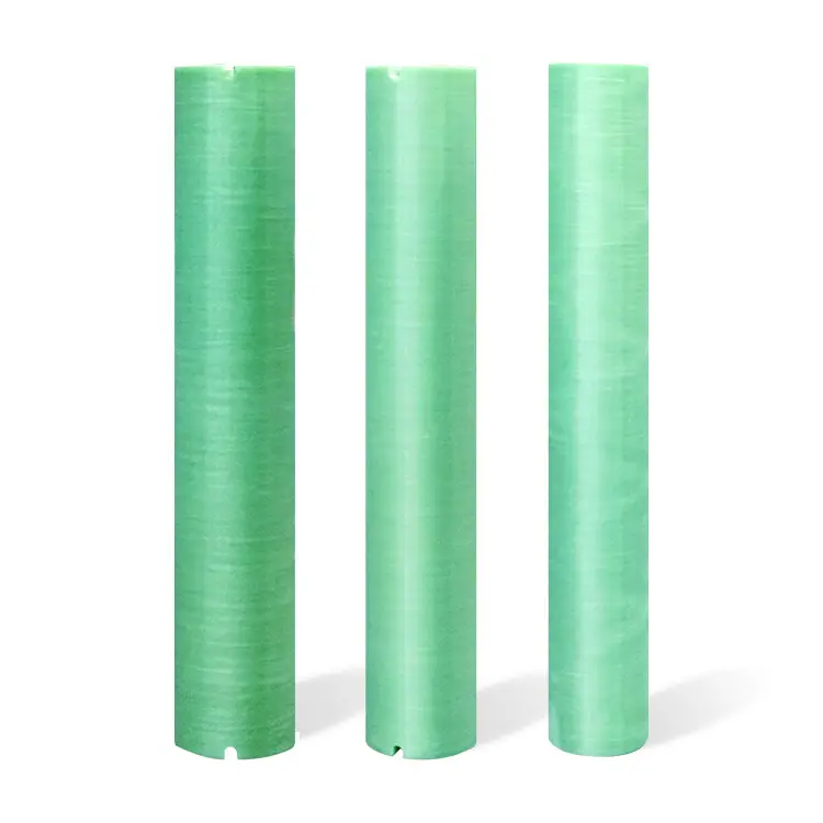 Tubos de fibra de vidro frp, tubo de enrolamento contínuo de fibra de vidro epóxi reforçado com filamento para mudanças de toque on-carga