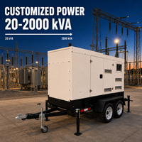 Générateur diesel monté sur remorque JSST pour l'alimentation de secours des centres de données, générateur diesel SEDC 220/380/480V 30kVA 50Hz