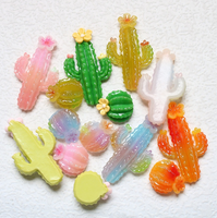 Miniature in Resina Fai-da-Te a Forma di Cactus e Piante Succulente, Charm Kawaii per Creare Scene del Deserto con Playdough e Slime