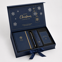Boîte cadeau magnétique pliable personnalisée en carton rigide à coins coupés en V, style livre, pour papeterie haut de gamme, idéale pour Noël, commande en gros