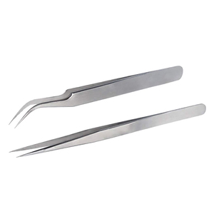 Pinzas para Pestañas de Acero Inoxidable, Pinzas Extensibles para Volumen, Pinzas para Extensión de Pestañas Más Vendidas - Product Image 6