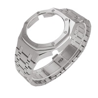 Bracelet de montre sport Gshock GA2100 en acier inoxydable - Noir de luxe