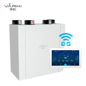 Système de ventilation à récupération d'énergie de type vertical à faible bruit pour villa et salle de sport, 800m³/h, récupérateur ERV HRV HVAC avec Wifi Vf-l800bns - Product Image 1
